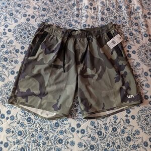RVCA Green Camo Shorts
